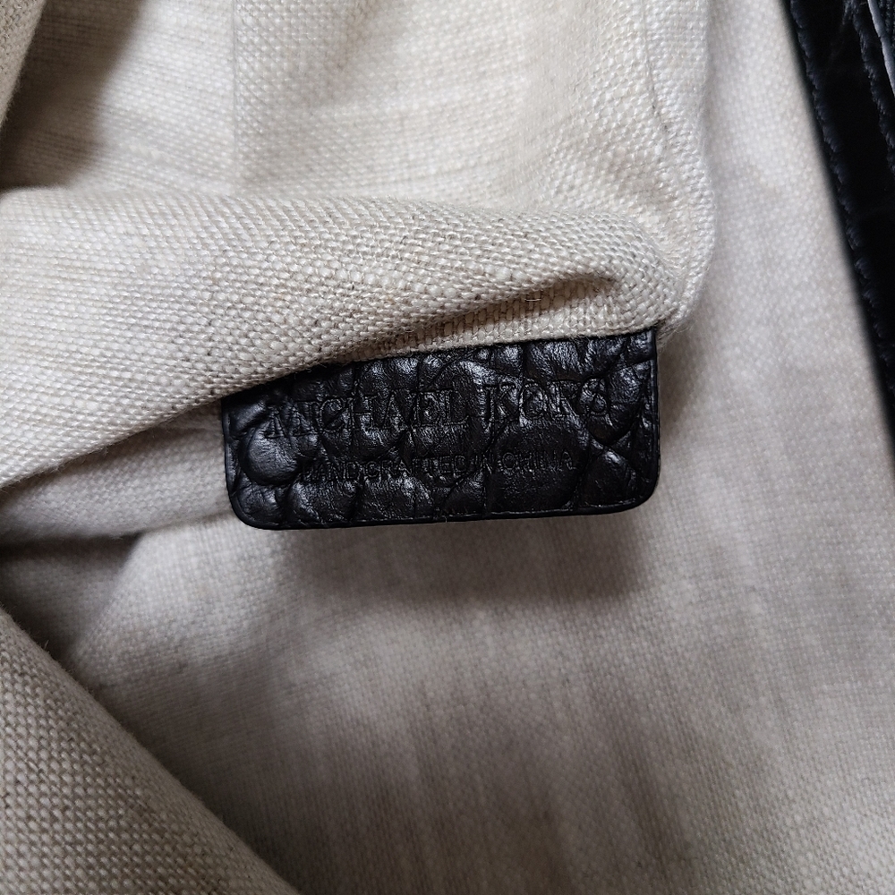 Rare Michael Kors Black Handbag Shoulderbag Tote - Picture 10 of 16